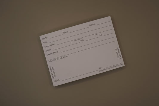 Latent Print Lift Cards-White (50 pack)