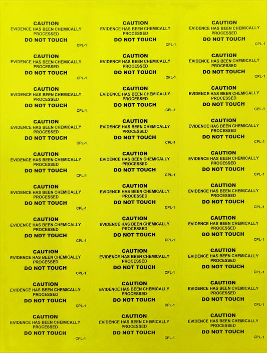 Chemically Processed Labels- Sheets (20 pack)