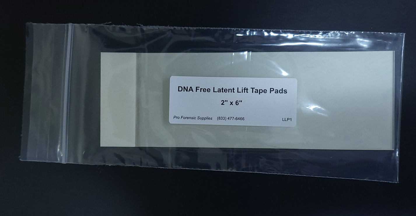 DNA Free Latent Lift Tape Pad (25 Sheets per Pad) Pro Forensic Supplies