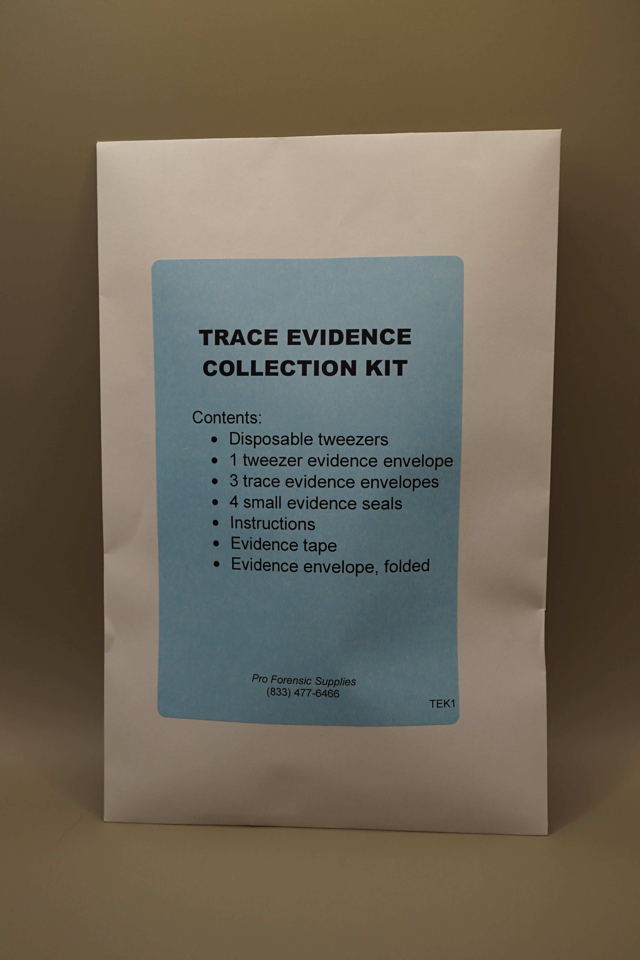 Trace Evidence Collection Kit Pro Forensic Supplies 9904